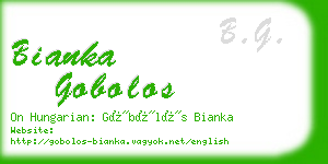 bianka gobolos business card